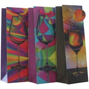Flaschentragetasche PBS, Wein, bunt sortiert
