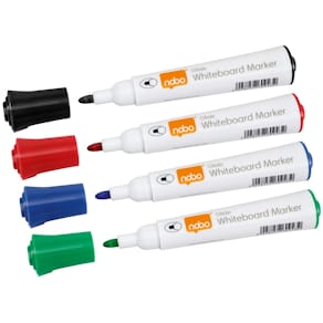 Whiteboardmarker Nobo Glide, ronde punt, pak van 10 stuks