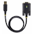 StarTech.com 6.6ft/2m USB to Null Modem Serial Adapter Cable,
