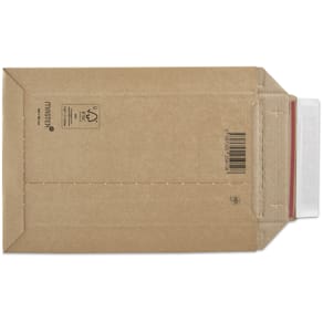 Bølgepapkuvert Master'in A5, kort side, selvklæb, 100 stk