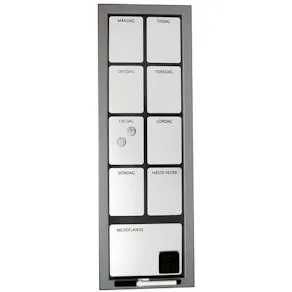 Planeringstavla Vecka Silver, 20x60cm