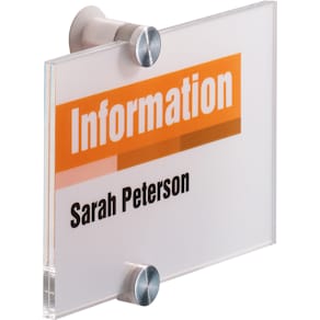 Dörrskylt Durable Crystal Sign A6, 105x148mm
