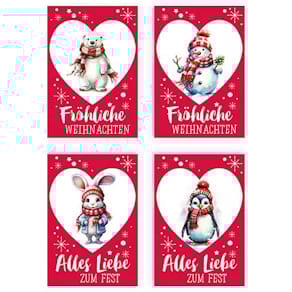 Weihnachtsanhänger Noname, 5 Stück, sortiert