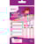 Naametiketten Avery Family mini, ft 5 x 1 cm, roze/paars