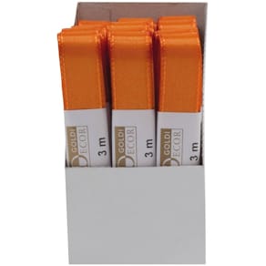 Taftband Goldina Basic, 15 mm x 3 m, orange