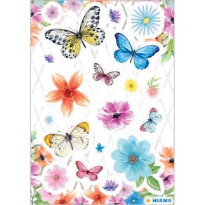 Sticker HERMA MAGIC Blumenparadies, sortiert, 1 Blatt, 19 Stück