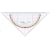 Geodriehoek Linex 1616G, 16 cm