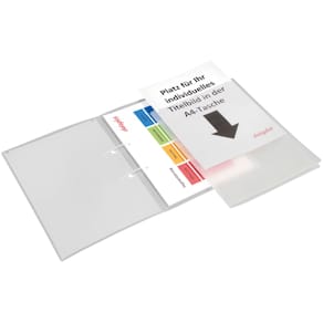 Schnellhefter Jalema Dataplus, A4, PP, transparent, mit A4-Tasche