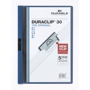Klemmmappe Durable DURACLIP Original 30, A4, dunkelblau