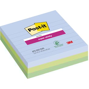Notitieblok Post-it Super Sticky XL Oasis, 70 vel, ft 101 x 101mm