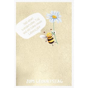 Geburtstagskarte Eulzer, geprägt