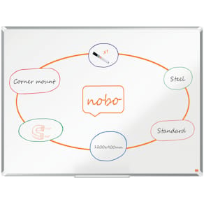 Whiteboard NOBO premium stål 120x90cm