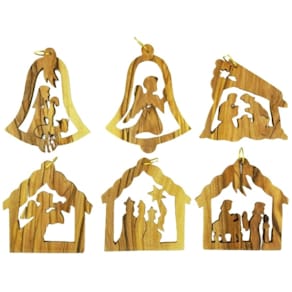 Baumbehang aus Olivenholz, sortiert