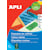 Etiketten Apli gekleurd, 105 x 148 mm, geel, 80 stuks