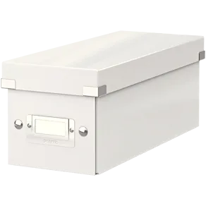 Förvaringslåda CD Click & Store Vit, 143x136x352mm