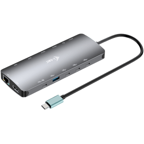 I-TEC USB-C Metal Nano 3x Display Dock, 2x HDMI 1x USB-C vid