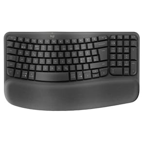 Wave Keys wireless ergonomic keyboard, Graphite (Nordic)