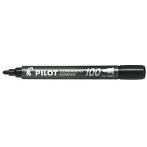 Märkpenna PILOT SCA 100 2-4,5 rund svart