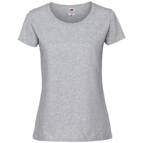 T-shirt FRUIT 195T dam gråmel L