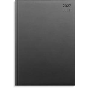 Sjefskalender GRIEG A4 imitert 2027 grå