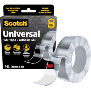 Montage geltape Scotch Universal, ft 30 mm x 3 m, transparant