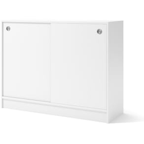 Skåp B1200 2xA4 skjutdörrar H92,5cm vit