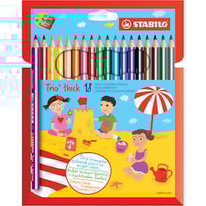 Farbstifte STABILO Trio dick, Kartonetui, 18 Stück