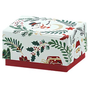 Geschenkkarton Rössler Joyful, rechteckig, bunt, 87 x 60 x 50 mm