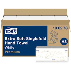 Pappershandduk TORK Premium H3, 2-lag, vit, 3000/FP