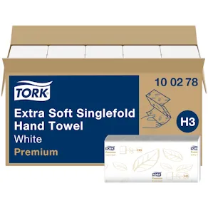 Pappershandduk TORK Premium H3, 2-lag, vit, 3000/FP