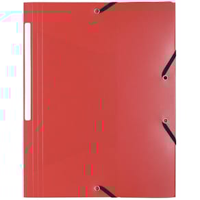 Elastomap Exacompta, A4, PP, 3 kleppen en elastiek, rood