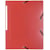 Elastomap Exacompta, A4, PP, 3 kleppen en elastiek, rood