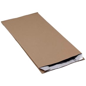 Grillpose 65x160 mm flad, papir/alu brun, 250 stk