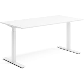 Skrivbord el 160x80 cm Vit/Vit