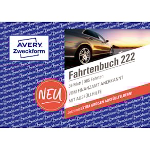 Fahrtenbuch Avery Zweckform 222, PKW, A6 quer