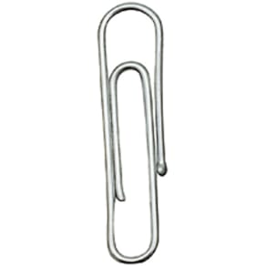 Büroklammern NORICA 2215, 24 mm, rund, verzinkt, 100 Stück