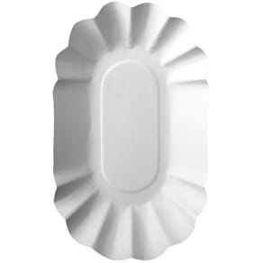 Tallrik PURE 90x160x30mm vit 250/fp
