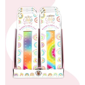 Lineal TRENDHAUS Good Feelings Magnet, bunt, 30 cm