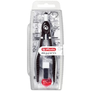 Schnellverstellzirkel Herlitz my.pen, schwarz/grau