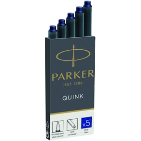 Tintenpatrone Parker Quink, blau, 5 Stück (lang)