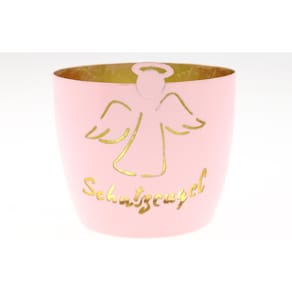 Teelichthalter Schutzengel, rosa