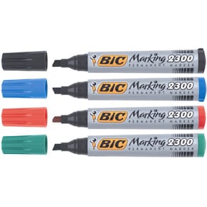 Märkpenna BIC Eco 2300, sned, 4 färger