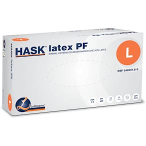 Einmalhandschuhe HASK Latex, weiß, Gr. L