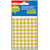 Etiketten Apli, rond, etui, 10 mm, geel, 315 stuks, 63/vel