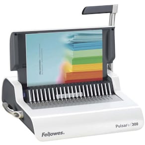 Spiralindbindingsmaskine Fellowes Pulsar 300, hvid, 12 stk