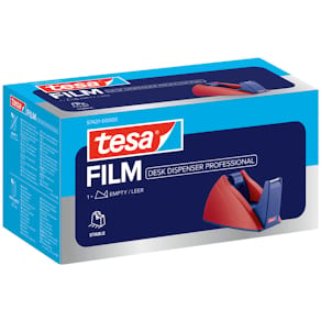 Tischabroller tesa Easy Cut, rot/blau, 19 mm x 33 m