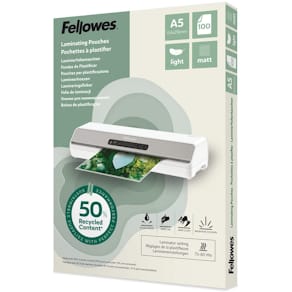 Laminat FELLOWES A5 75-80mic matt 100/fp