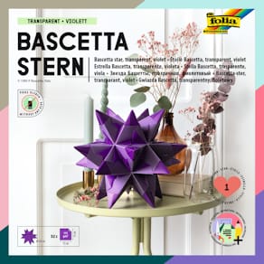Bastelset Folia Bascetta Stern, violett