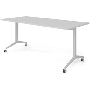Klapptisch HAMMERBACHER KFZ19, 180x80 cm, grau/silber