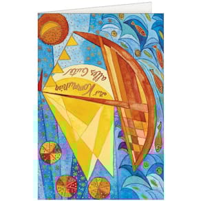 Glückwunschkarte Noname Konfirmation, bunt, mit Umschlag